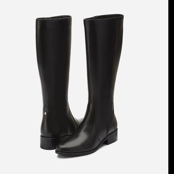 Duo Haltham Black Knee High Boots (narrow calf) - Picture 1 of 7
